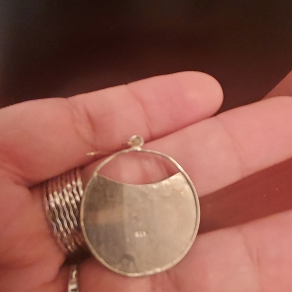 Sterling silver vintage earrings - Picture 7 of 10